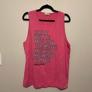 Jadelynn Brooke Pink Sleeveless Tank Top Casual Style